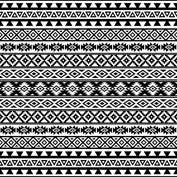 Aztec Stylized BW